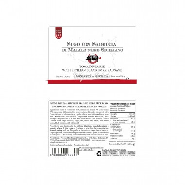 Sugo con salsiccia di maialino nero,...