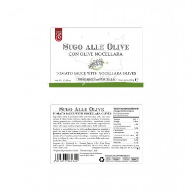 Sugo alle olive con olive Nocellara,...