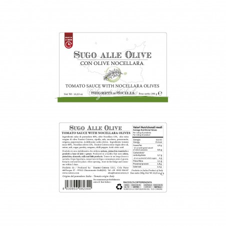 Sugo alle olive con olive Nocellara, varietà siciliana