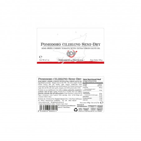 Pomodoro semi-dry in olio extravergine d’oliva Frantoi Cutrera