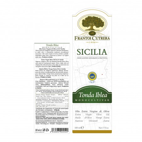 Monocultivar Tonda Iblea IGP: olio extravergine di oliva siciliano certificato