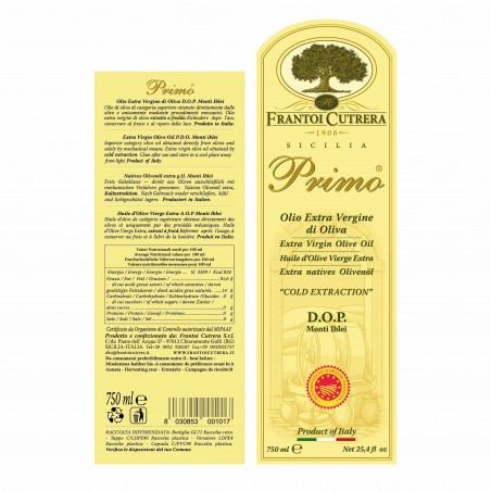 PRIMO® DOP: olio extravergine di oliva DOP Monti Iblei