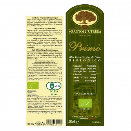 PRIMO® BIO: olio extravergine di oliva biologico