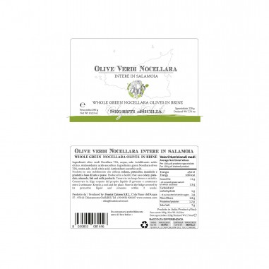 Olive verdi intere Nocellara Etnea,...