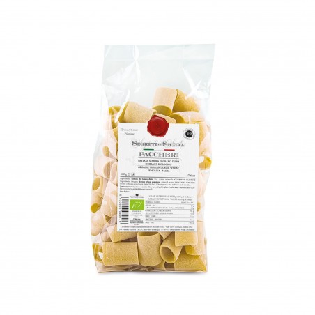 Paccheri: la pasta biologica da grani duri antichi siciliani moliti come una volta